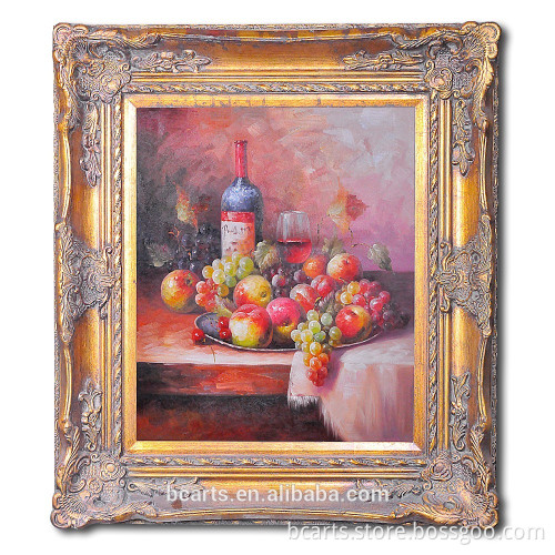 Wholesale handmade classical still life canvas oil painting for home decor